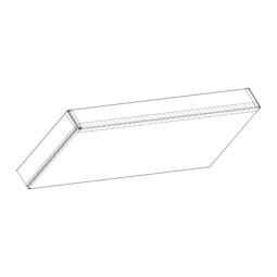 Vit kylskåpslucka med LCD-skärm - 586.7x1637mm