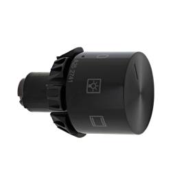 knob, function, black, 6+0