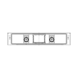 BEDIENBLENDE,INOX,60CM,SET,2K