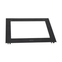 frontglas, sort, Zanussi, 594x466mm