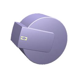 Silver Hob Gas Control Knob