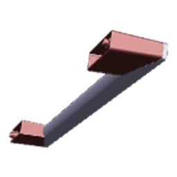 Handle,door,Electrolux,520x48x20 black,gray