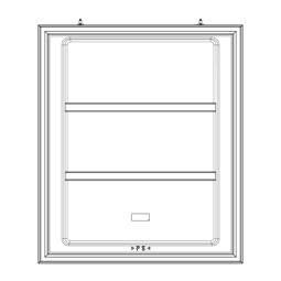 Deur voor diepvriezer - Wit - 538x627mm