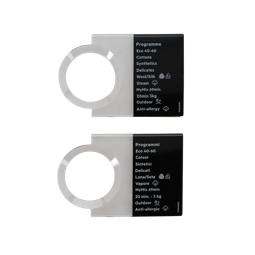 programme plate, knob, adhesive