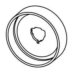 indicating plate, gas, black