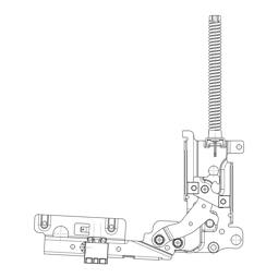 door hinge, left,