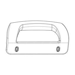 poignée, plastique, 7809,198mm,133mm