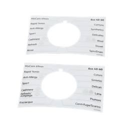 programme plate, knob, adhesive
