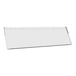 skuffepanel, hvid, 594x189mm