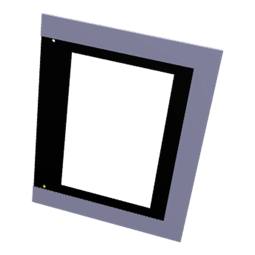 Montage Türglas - 592x463mm