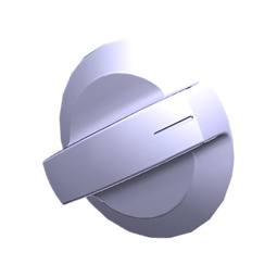 White Oven Control Knob