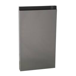 porte congélateur, inox, droit, 782x451x97mm