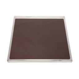 GLASPLATTE MIT RAHMEN,ROSTFREI