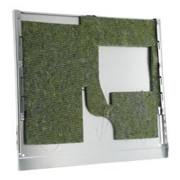 luckans ytterpanel, förzinkad, isolerande matta, [590mm]