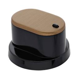 knob, gas, black