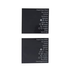 programme plate, knob, adhesive