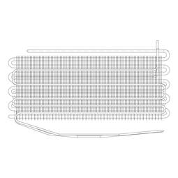 evaporator battery,vertical,428x50x257.5mm