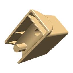adapter, uchwyt drzwi, biały