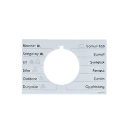 programme plate, knob, adhesive