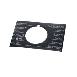 programme plate,knob,adhesive,NO