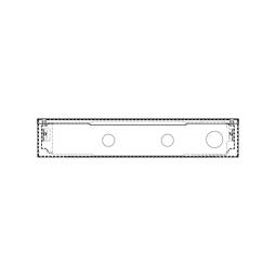 BEDIENBLENDE,INOX,60CM,LUX,2K