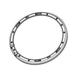door frame, back, grey, Ø485,5mm