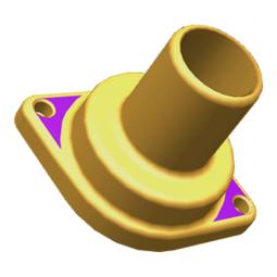 flange, steam exhaust hose,