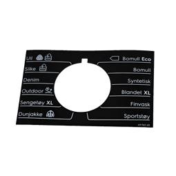 programme plate,knob,adhesive,NO