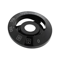 indicating plate,thermostat,black,0-250, 2+0, MO