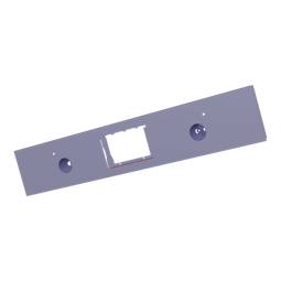 BEDIENBLENDE,INOX,60CM,SET,2K