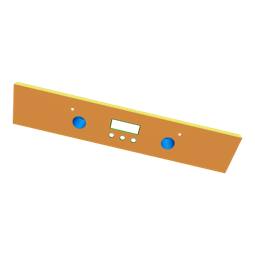 Bedienblende,rostfrei,60cm,SET,2K