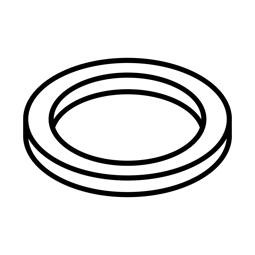 pakning, temperaturføler, Ø20 / Ø15 x2mm