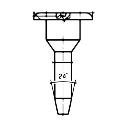 kołek, kątownik, parownik, 5x30mm