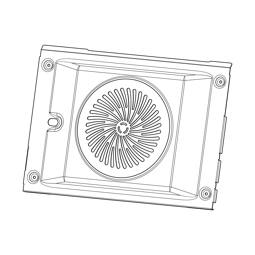 Ventilatormotor-Abdeckung für Backöfen