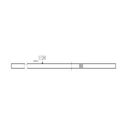 trim, compartment door, butter, L=446mm