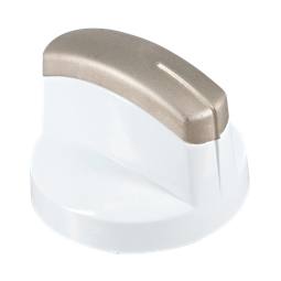 White Hob Control Knob