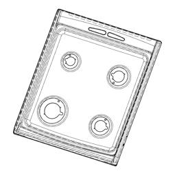 plan de travail, inox, 494x590mm