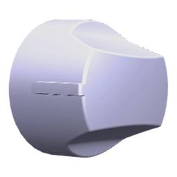 knob, gas oven, white