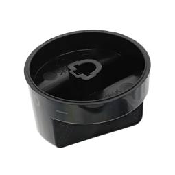 knob, selector, black, +/-