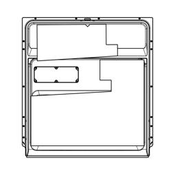 inner door,inox,577x617mm, 2mmBIT