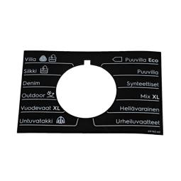programme plate,knob,adhesive,FI