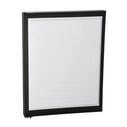 freezer door, assembly, black, 744x595mm