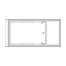 fridge door, inox, LCD,590.5x1176mm