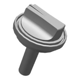vred termostat, manöverpanel, vit