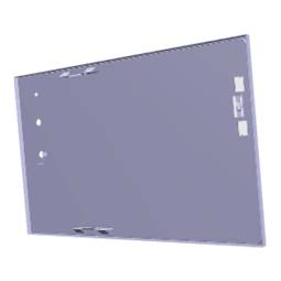 Glasplatte mit Rahmen,Inox,Zanussi,290x510mm