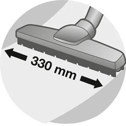 AP240 Silent Parketto, Brosse Extra Douce pour Sols Durs avec Système de Verrouillage - 32 mm