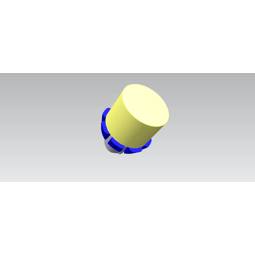 knob, function, black, 6+0, TO