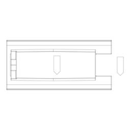 blok, montageset, glaspaneel