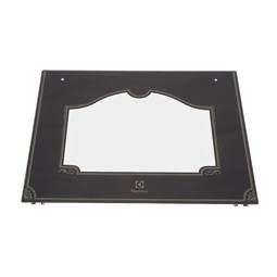 front glass, black, Electrolux, 594x466mm