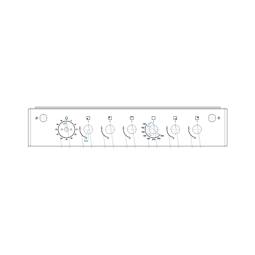 BEDIENBLENDE,INOX,60CM, 7K